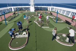 carnival ecstasy ship review mini golf
