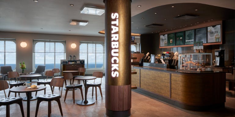 norwegian joy starbucks coffee shop cruise