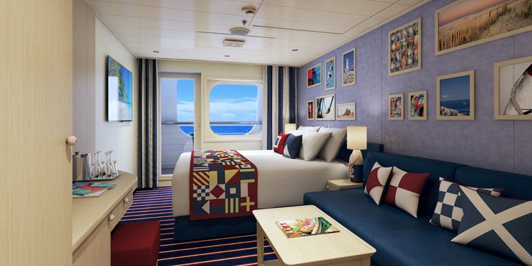 carnival vista cabins family harbor balcony