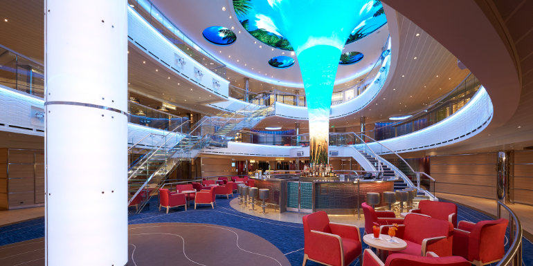 carnival horizon dreamscape atrium cruise ship