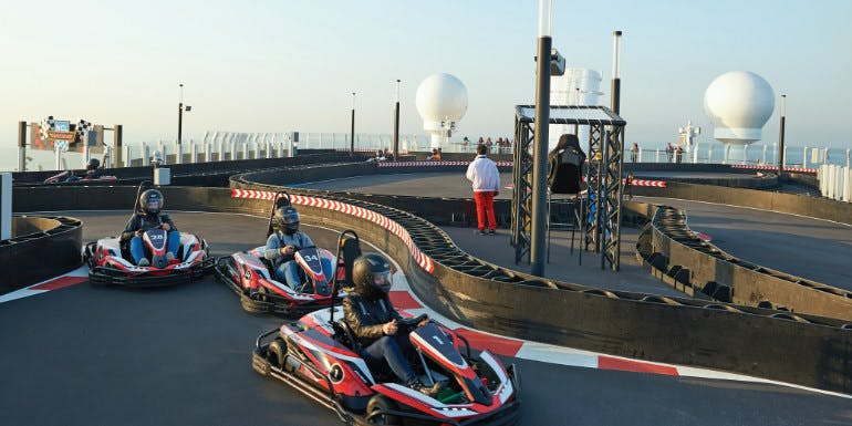 norwegian bliss go kart activities cruise 