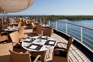 silver spirit outdoor dining cruise ship
