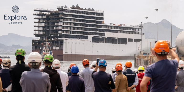 Explora Side Profile Explora Journeys Marks Construction Milestone for EXPLORA V