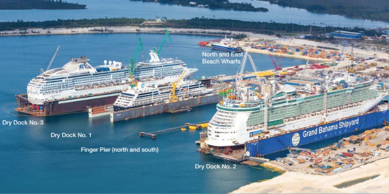 grand bahamas shipyard oasis dry dock 