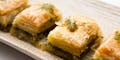 Baklava on a plate