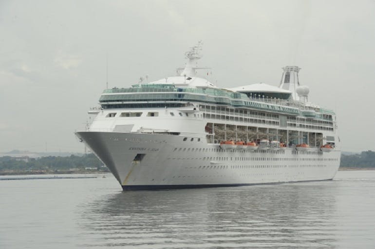 Rhapsody of the Seas cruise ship from Royal Caribbean.